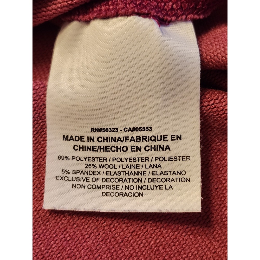 Nike Dri-Fit Hoodie Womens XL Magenta Pink Wool Blend Running‎ Sweatshirt - Picture 10 of 11